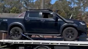 An Isuzu D Max utility was also seized from the Cranbourne property. Picture: Victoria Police