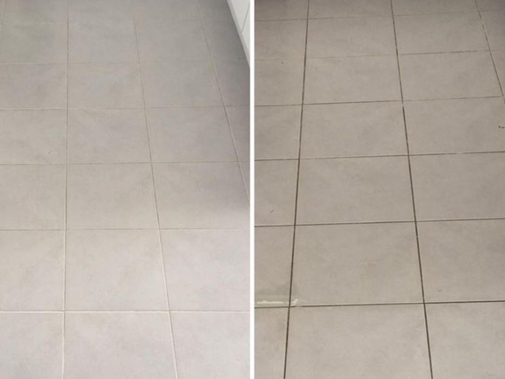 The incredible hack also works wonders on dirty tiles, in the bathroom and kitchen. Picture: Mums Who Clean