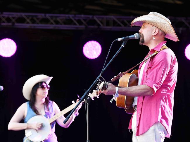 Andy Golledge performs main stage at Gympie Music Muster. Picture: Patrick Woods.