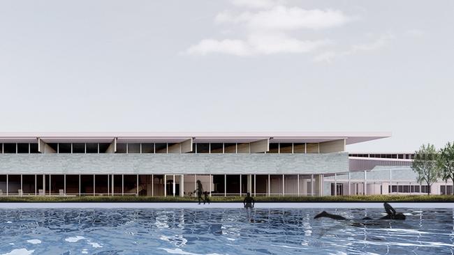 The outdoor pool will be retained under the plans. Picture: Design Inc Co-op