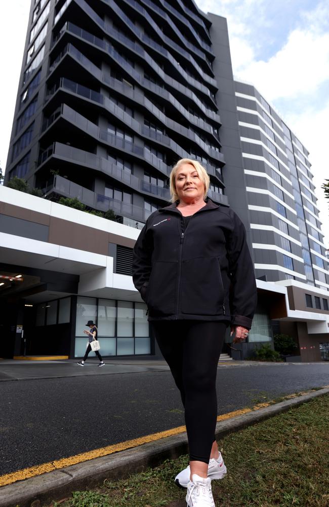 Bronwyn Price, chair of Spice apartments in South Brisbane whicvh won a landmark case about not letting building managers go over body corporate heads to allow short stay in long term residential buildings. Picture: Steve Pohlner