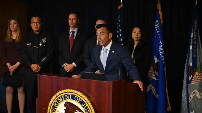 US Attorney for the Central District of California, Martin Estrada. Picture: Patrick T. Fallon/AFP (Photo by Patrick T. Fallon / AFP)