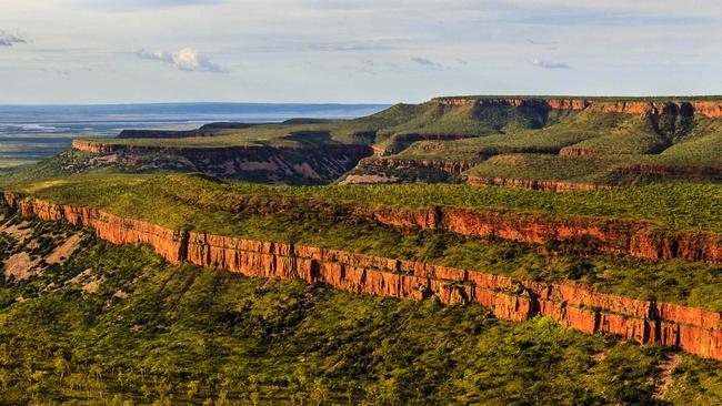 An aerial view over the Cockburn Range in the Eastern Kimberley region of Western Australia. Picture: Amos Aikman