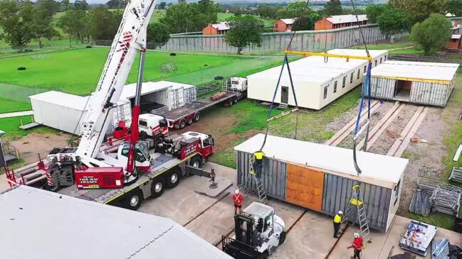 Inmates in NSW build modular cells for Alice Springs prison