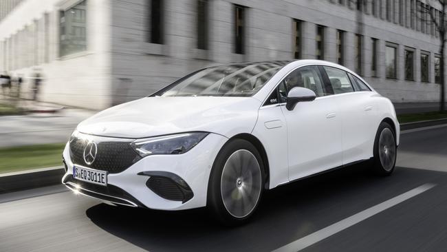 The Mercedes-Benz EQE is the brand’s second model on its new electric vehicle platform. Picture: Supplied.