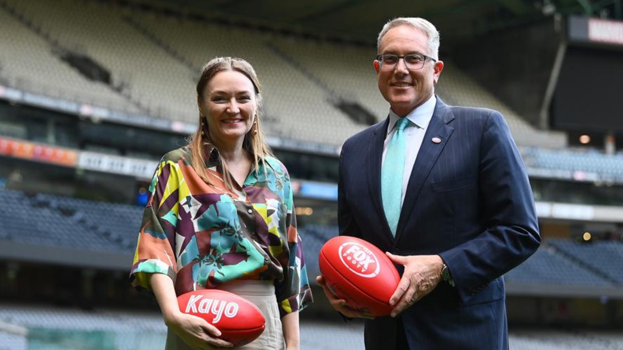 Foxtel group chair Siobhan McKenna and Foxtel Group CEO Patrick Delany.