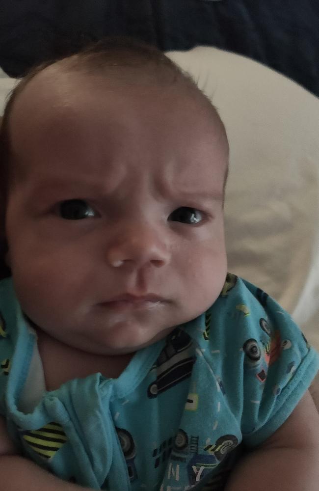 Jaxtyn Thomas Michael Luck was born on December 26, 2021, at Mackay Base Hospital, weighing 3250g and measuring 51.5cm. He is the first child for Morgan-Lee Skye Nott and Benjamin David Thomas Luck. Picture: Morgan-Lee Skye Nott DMBD21