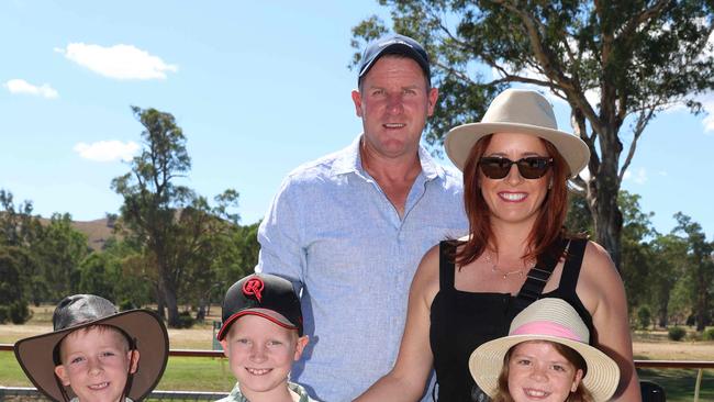 ALEXANDRA, AUSTRALIA - MARCH 16 2024 The Lamaro Family attend the 2024 Alexandra Picnic Cup Picture: Brendan Beckett