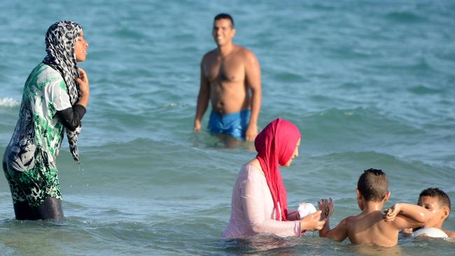 But religious swimwear, which is pretty much the same, is not?