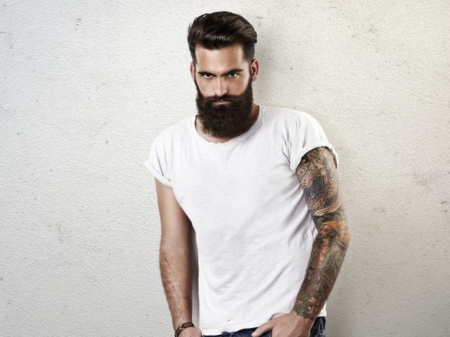 Generic hipster beard tattoo man. Picture: iStock