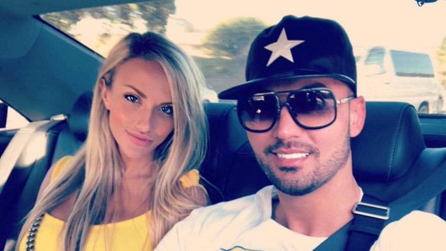 Salim Mehajer with his girlfriend Melissa Tysoe. Picture: Instagram.