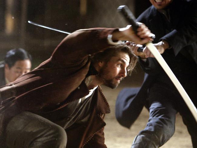 Tom Cruise shows off his moves in <i>The Last Samurai</i>.