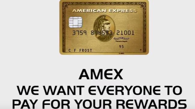 Choice has taken aim at American Express which they said makes everyone else pay for its generous rewards program. Picture: Screengrab/Choice