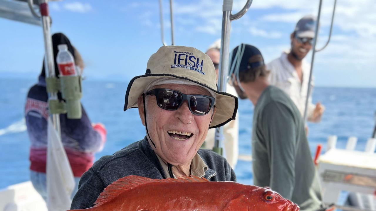 After his retirement, Mr Uzelac spent his free time playing lawn bowls, socialising and fishing the outer reefs of the Great Barrier Reef- despite not being able to swim.