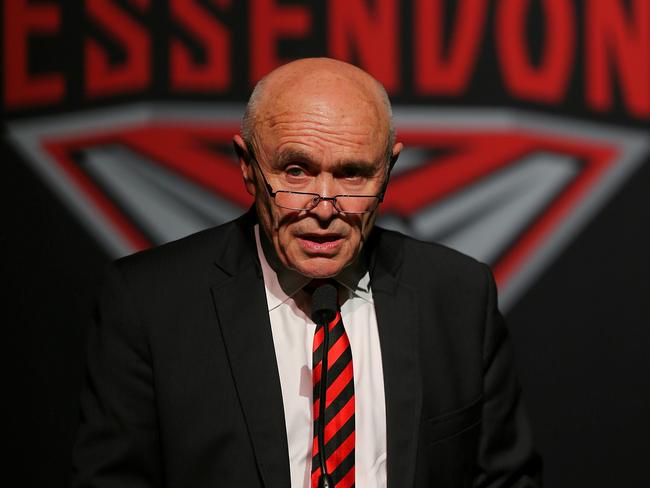 Former Essendon chairman Paul Little believed the AFL was using its powers as a “veiled threat” to force the club to co-operate. Picture: Tim Carrafa