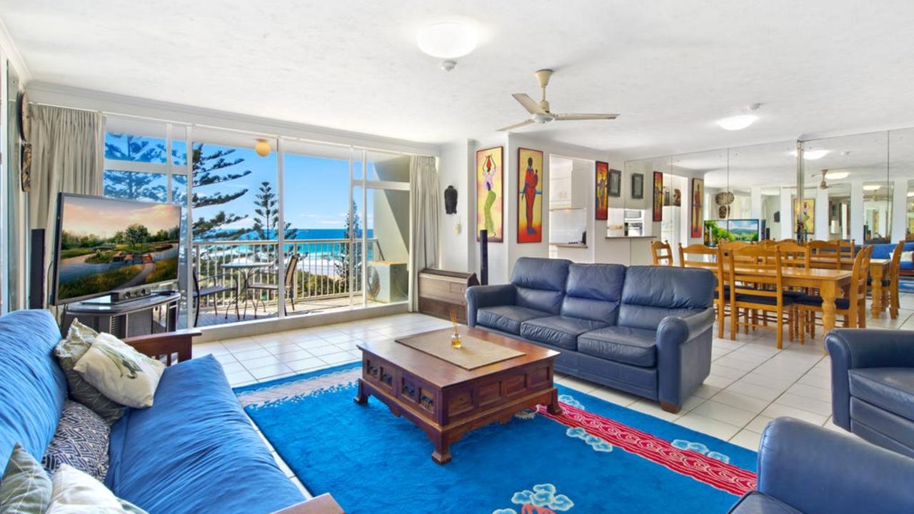 This two-bedroom apartment is right across from a patrolled beach and is listed for offers over $700,000