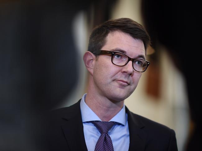 The President of the Royal Australian College of General Practitioners (RACGP) Dr Bastian Seidel speaks during a press conference at Parliament House in Canberra, Wednesday, Oct. 19, 2016. (AAP Image/Lukas Coch) NO ARCHIVING