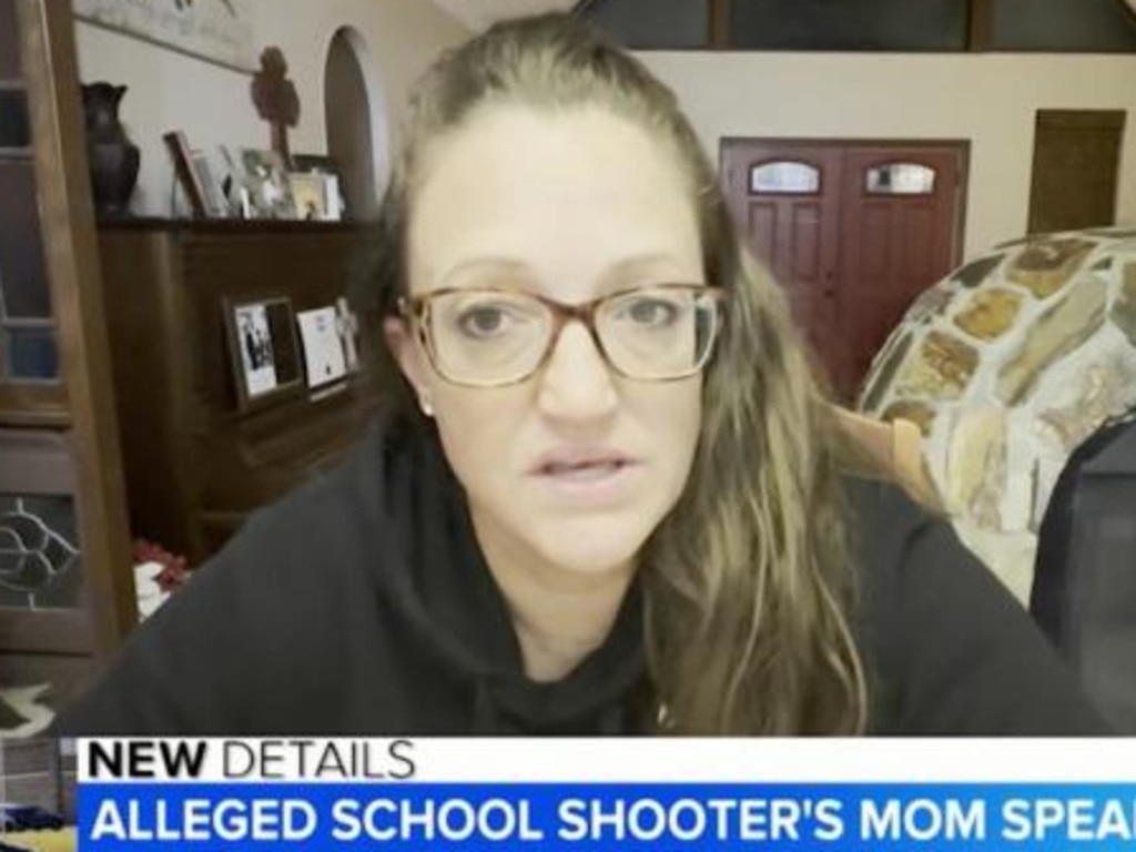 In an emotional interview, Marcee Gray said a school counsellor warned her the morning of the massacre that her son had made troubling references to school shootings. Picture: CNN