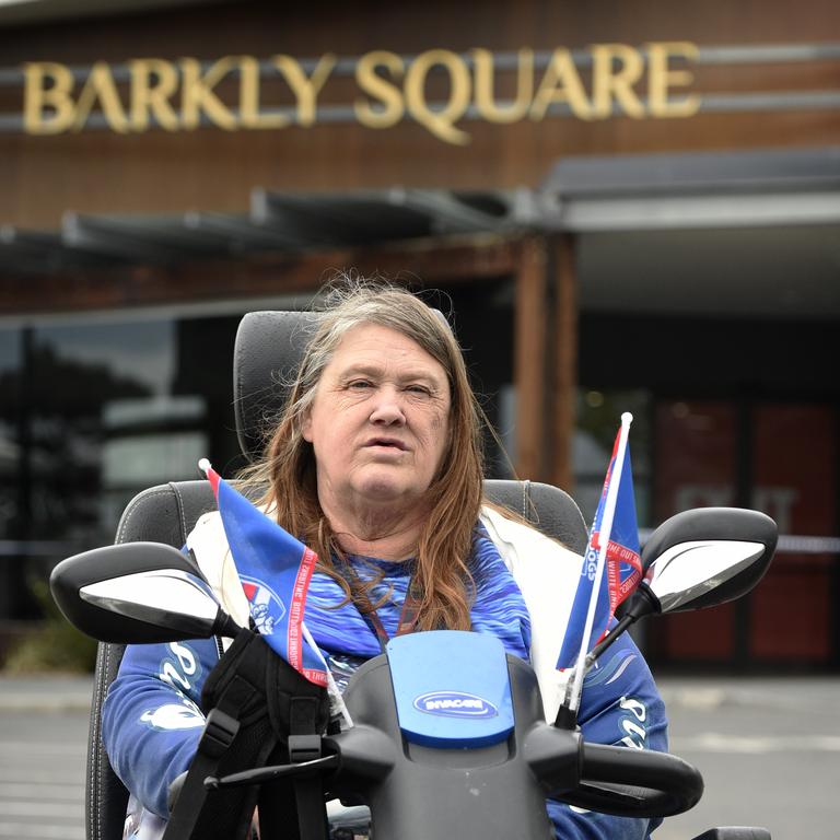 Local resident Suzanne Stewart said she was allegedly threatened by a man with a knife in Brunswick. Picture: NCA NewsWire / Andrew Henshaw