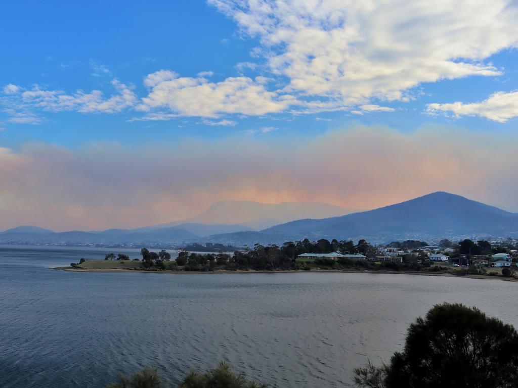 A smoke-filled sky at seen from from Cadburys. Picture: KELVIN BALL