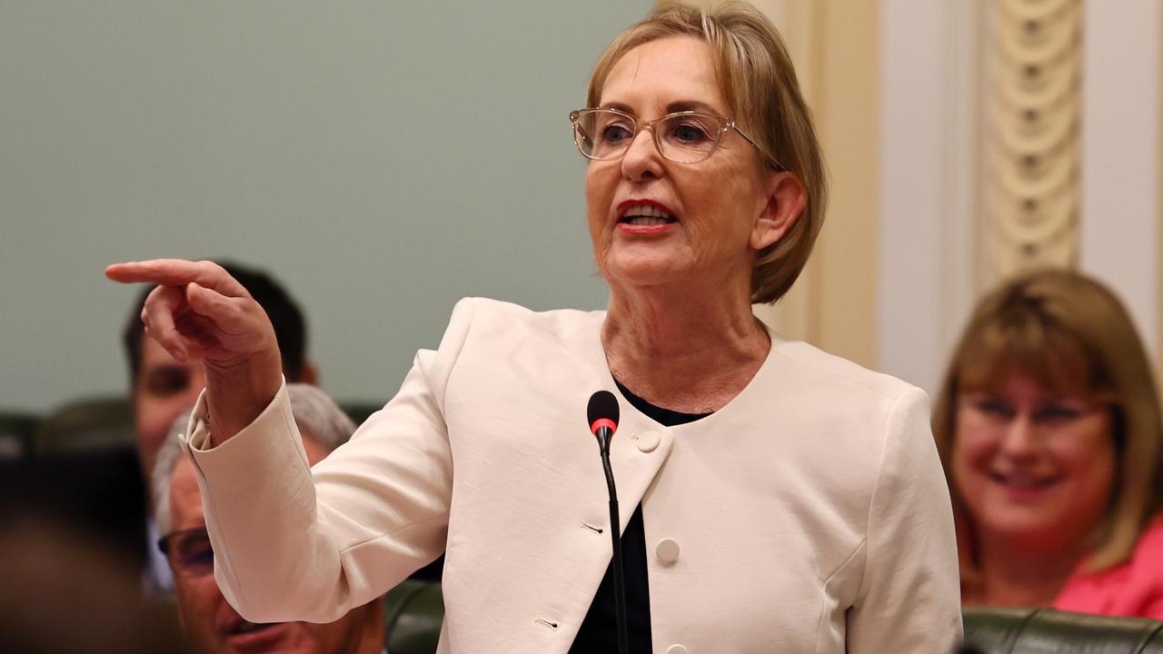 Child Safety Minister Ros Bates during a parliament sitting in Brisbane. Picture: NewsWire/Tertius Pickard