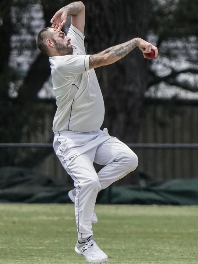 DDCA: Narre Warren bowler James Elliott. Picture: Valeriu Campan