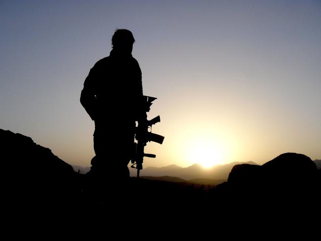 Caption: An Australian Special Operations Task Group soldiers observing the valley during the Shah Wali Kot Offensive.  Mid Caption: Shah Wali Kot Offensive   Afghan National Security Forces (ANSF) partnered with Australian Special Forces from the Special Operations Task Group conducted a deliberate operation to clear a Taliban insurgent stronghold in the Shah Wali Kot region of northern Kandahar province.  The Shah Wali Kot Offensive comprised synchronised and deliberate clearance operations involving Australian Commandos combined with a number of surgical helicopter-born assaults from Special Air Service (SAS) troops on key targets.  Removing Taliban insurgents from Afghan communities allows the Government of Afghanistan to establish a presence and gain the trust of the community to provide them with necessary infrastructure and security that was not provided by the insurgents. Picture: Department of Defence