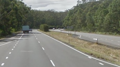 Nelson Bay Rd, Bob's Farm where a rider was allegedly clocked at doing 200 kilometres an hour. Google street view.