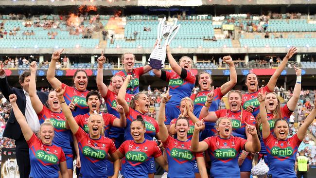 The Knights will kick-off the new NRLW season in a heavyweight showdown with the Roosters. Picture: Matt King/Getty Images