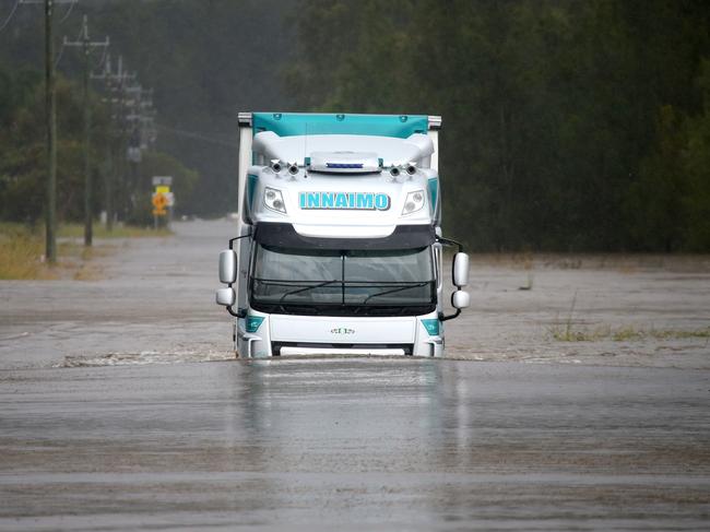 WEEKEND TELEGRAPHS SPECIAL. MUST TALK WITH PIC ED JEFF DARMANIN BEFORE PUBLISHING.  Wild weather lashes the NSW mid north coast causing flash flooding in some areas. Telegraph Point north of Port Macquarie, inundated with flood waters.  Nathan Edwards