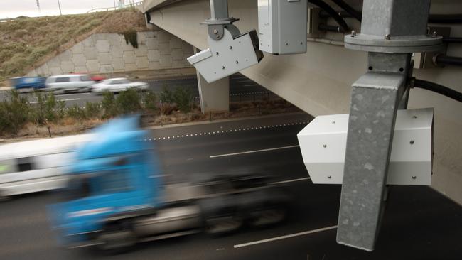  Speed cameras on the Princes Freeway, near Werribee.