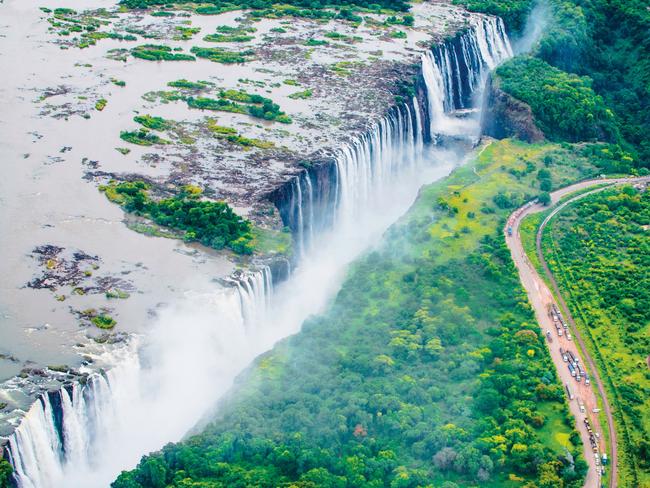 Victoria Falls aerial, ZimbabwePHOTO: Supplied / Scenic SCLESCAPE 27 NOVEMBER 2022HOTLIST, AFRICA