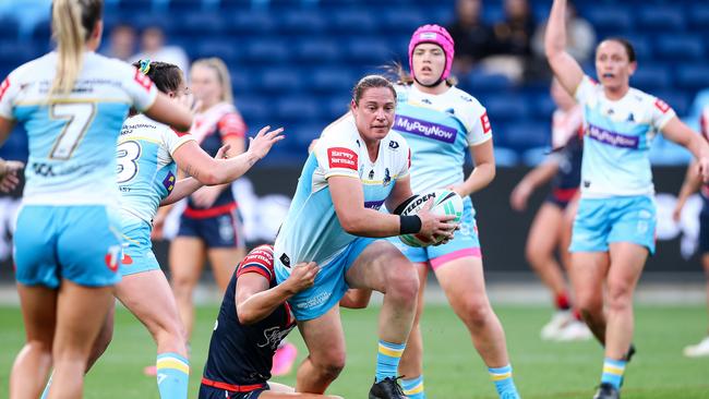 NRLW 2023 SF Sydney Roosters Women v Gold Coast Titans Women - Stephanie Hancock. Picture: NRL Photos