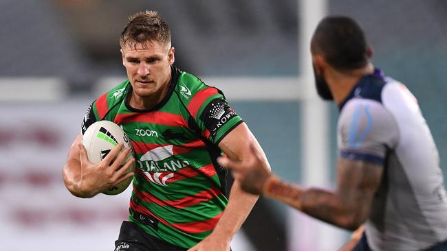 Jed Cartwright on the charge for South Sydney.