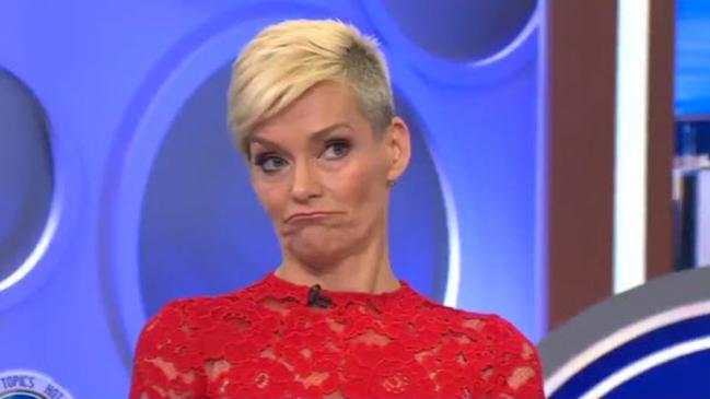 Jessica Rowe didn't appear too pleased when Joe Hildebrand interjected.