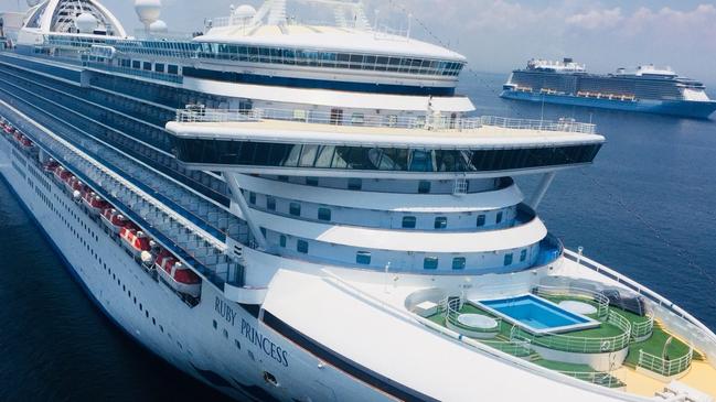 Ruby Princess anchored in Manila Bay, the Philippines.