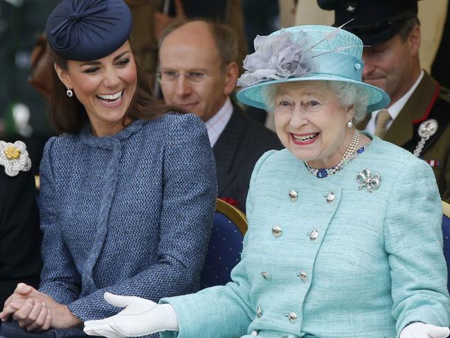 Kate Middleton at Queen Elizabeth II during a Diamond Jubilee visit to Nottingham on June 13, 2012. Picture: Phil Noble – WPA Pool/Getty Images