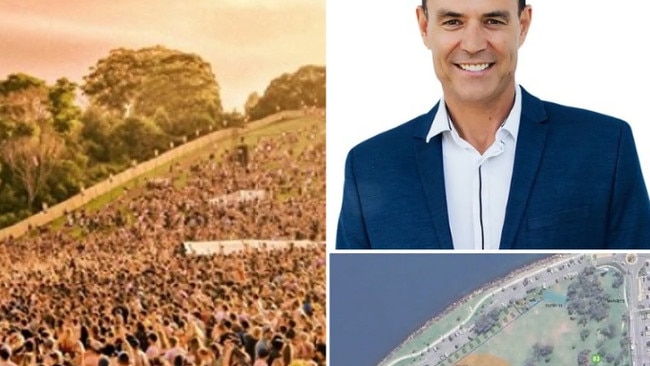 Councillor Darren Taylor has called for a review into concerts and outdoor events after a community backlash about Doug Jennings Park at The Spit being used for music festivals.