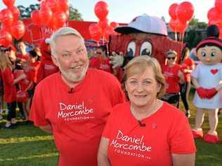 Bruce and Denise Morcombe at the 2016 Walk for Daniel. Picture: Patrick Woods