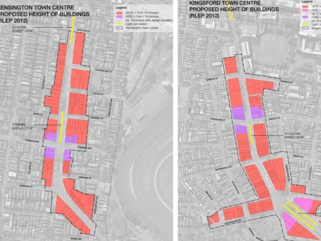 The new building heights under the K2K rezoning.