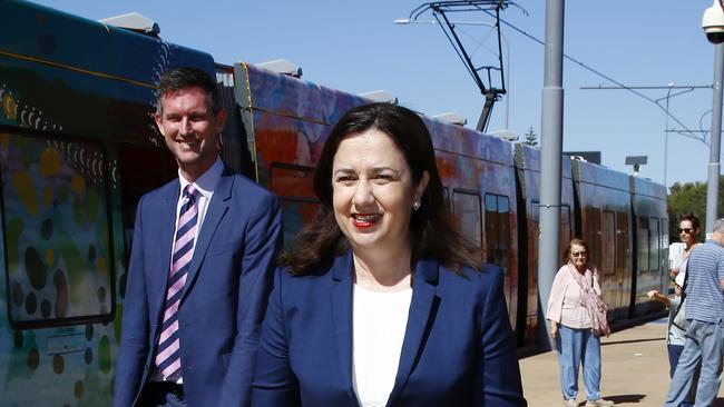 QLD Premier Annastacia Palaszczuk during a media conference in Broadbeach. Picture: Tertius Pickard