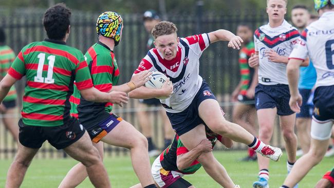 Cody Starr in action for Central Coast Roosters during their Harold Matthews rugby league match versus South Sydney at Morry Breen Oval at Kanwal on Saturday, 11 January, 2020. Picture: Troy Snook