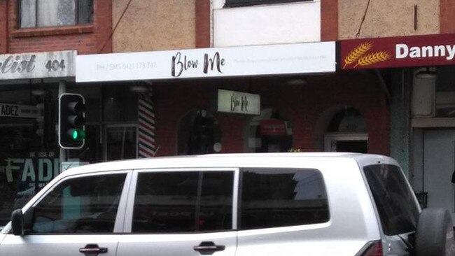 The Blow Me Hair Lounge in Bexley has residents all riled up. Picture: Supplied