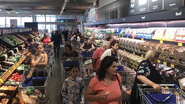 The opening of South Rockhampton's ALDI store
