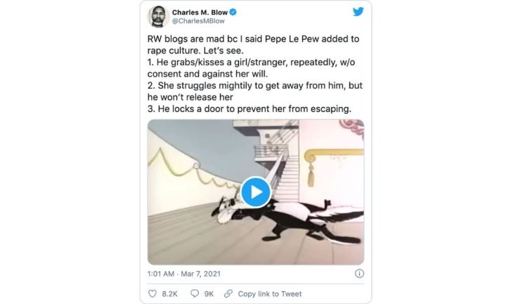Report: Pepé Le Pew faces backlash for 'normalizing rape culture;' won't be  in Space Jam 2