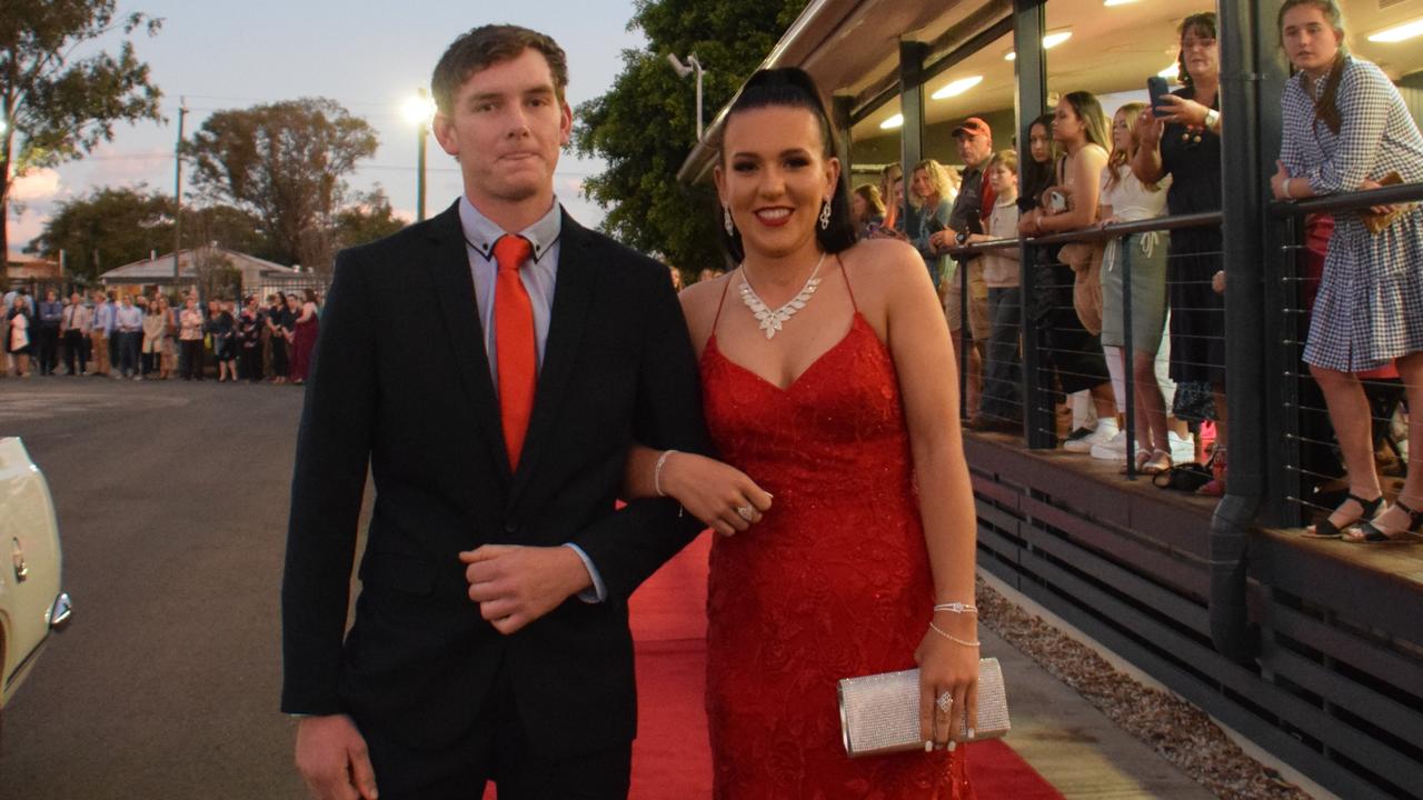 Lachlan Bell and Kate Smith at Dalby State High School's Formal 2022