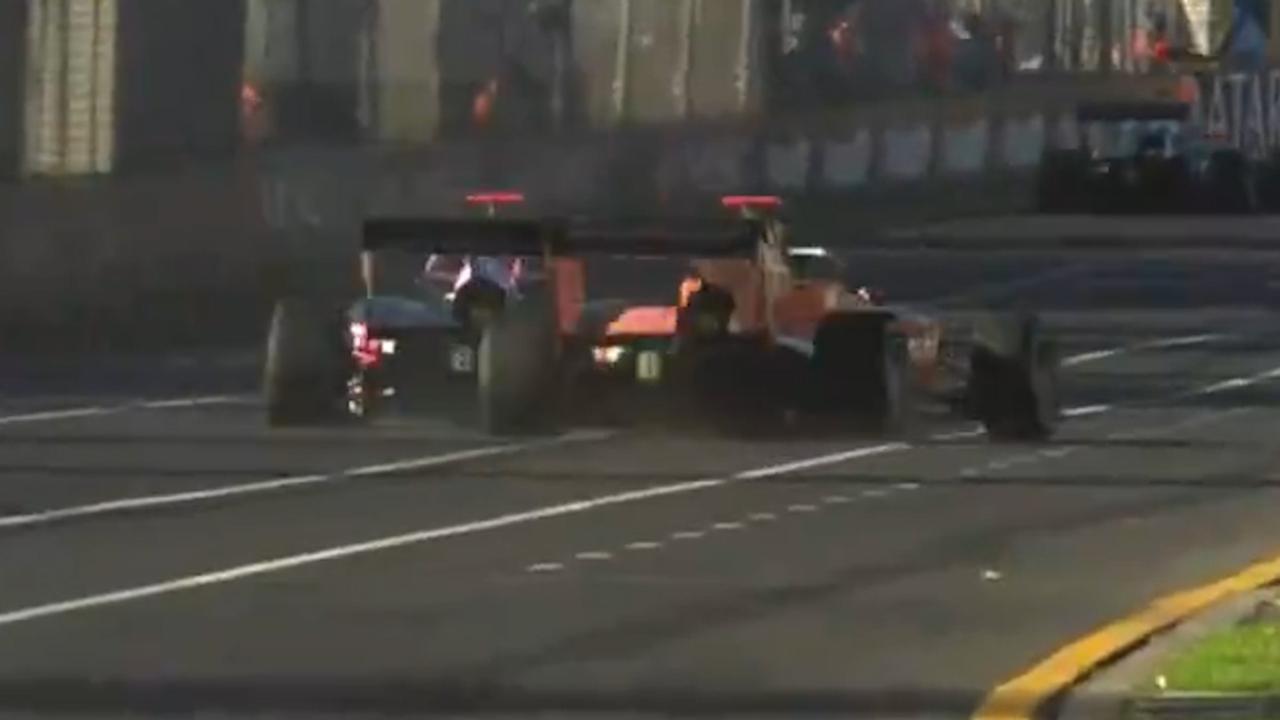 ‘What on earth?’ Wild crash after ‘incredibly dangerous’ move stuns Aus GP