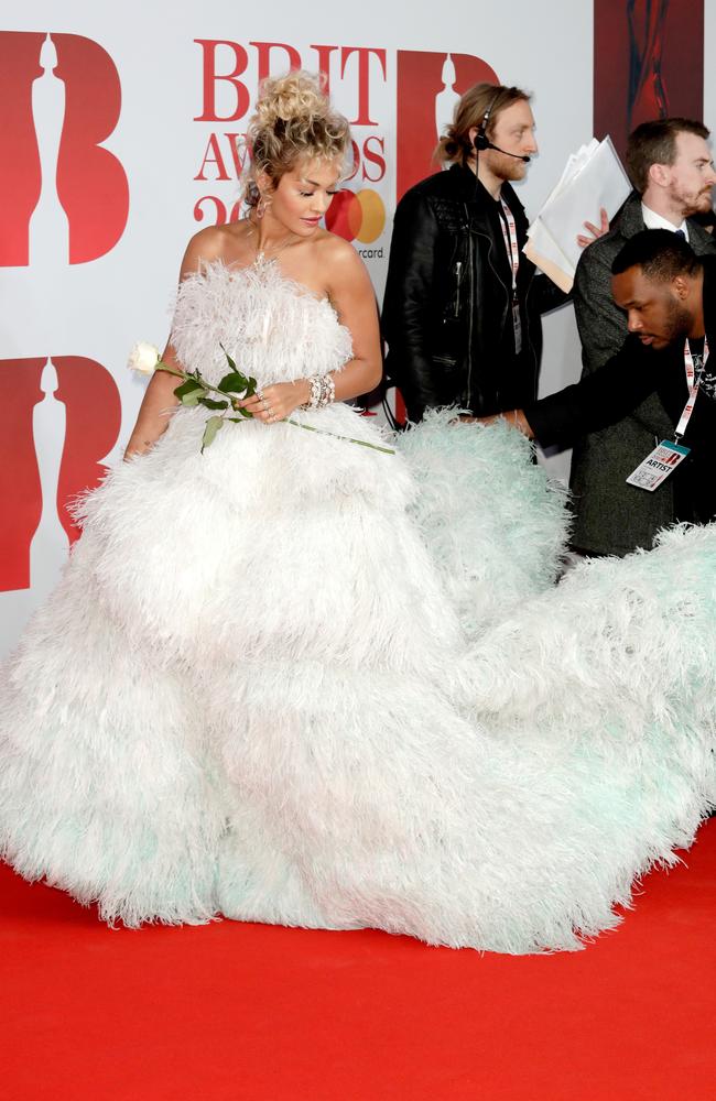 She brought her own shag pile carpet. Picture: Getty