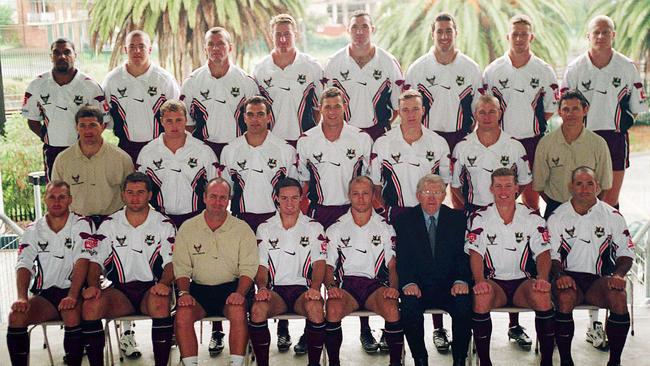 The Northern Eagles in 2000. Freddy Fittler has called for the two clubs to merge once more.