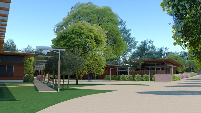 Concept images of planned $10m Aboriginal Elders Village at Bedford Park.